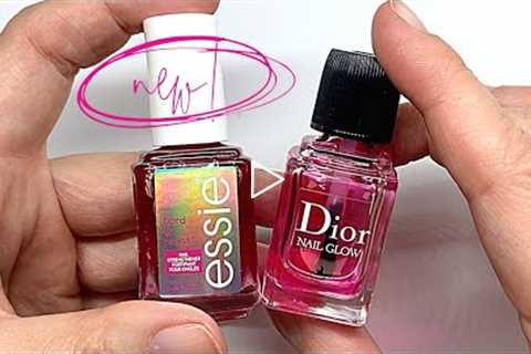ESSIE Hard to Resist vs DIOR Nail Glow [FIRST IMPRESSIONS & DEMO]