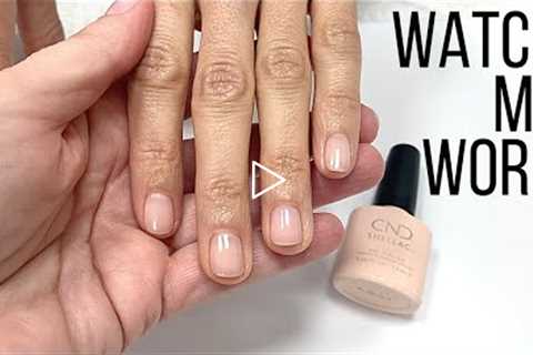 Mani + CND Shellac Soft Pink [BEST SOFT PINK MIX] WATCH ME WORK