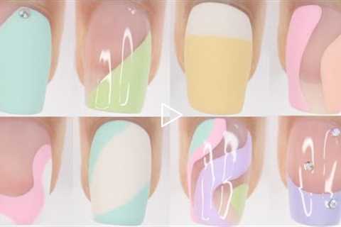 10 Spring Pastel nail ideas! | spring nail polish colors 2022 nail art compilation