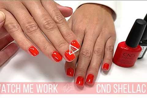 CND Shellac Manicure in new Poppy Fields Spring 2022 [WATCH ME WORK]