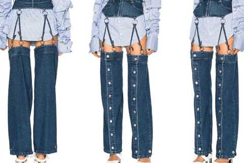 No, We Don’t Know How to Wear These $570 Garter-Belt Jeans Either