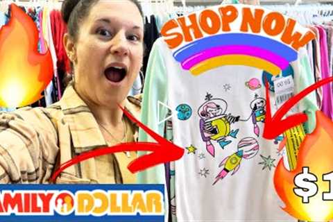 FAMILY DOLLAR SHOPPING!!! $1 HIDDEN CLEARANCE CLOTHES!!!🔥