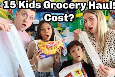 Grocery Shopping Haul for Large Family | Mom Of 15! | Cost?