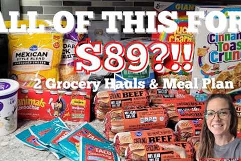 *HUGE * WEEKLY GROCERY HAUL WITH MEAL PLAN/ALL THIS FOR $89!/EXTREME BUDGET GROCERY HAUL/BONUS HAUL