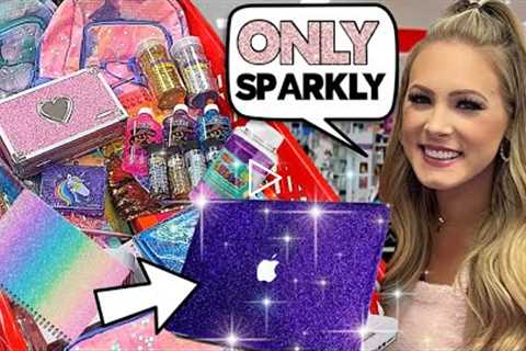 ✨SPARKLY ONLY✨ BACK TO SCHOOL SHOPPING CHALLENGE AT TARGET! *NO BUDGET* 🤑