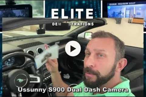 Review Ussunny Dual Dash Camera for Cars with 3-inch Touchscreen, WDR, Night Vision, GPS, 170° Wide