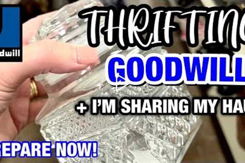 I’m Preparing! Are You? THRIFT WITH ME at GOODWILL + I have a STYLED THRIFT HAUL