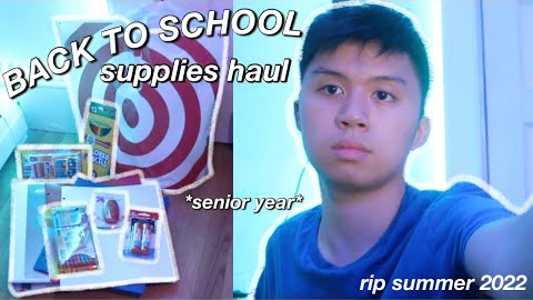 BACK TO SCHOOL SUPPLIES HAUL 2022 *senior year*