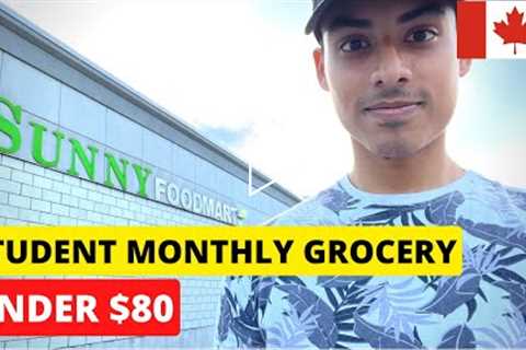 STUDENT MONTHLY GROCERY SHOPPING IN CANADA (under $80)