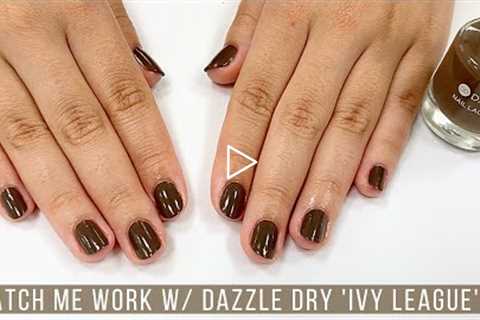 Full Salon Manicure with Dazzle Dry 'Ivy League' [Watch Me Work]