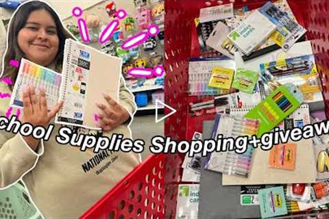 School Supplies Shopping+giveaway