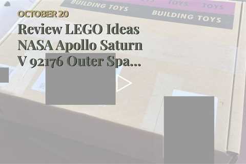 Review LEGO Ideas NASA Apollo Saturn V 92176 Outer Space Model Rocket for Kids and Adults, Scie...