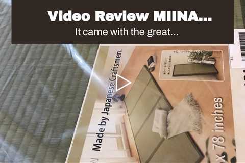 Video Review MIINA Japanese Traditional Tatami Mattress, Igusa (Rush Grass) Tatami Mat, Floor M...