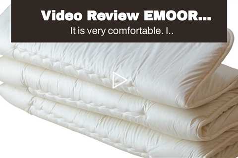 Video Review EMOOR Japanese Futon Mattress Salute (3-Layered), Twin-Long Size, Flower Pink, Mad...