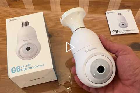 GALAYOU 2K Light Bulb Security Camera