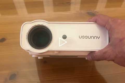 USSUNNY Projector 1080P with 5G WiFi and Bluetooth!