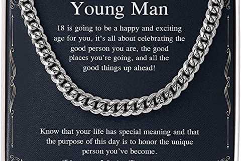 18th Birthday Gift For Him, To My Son 18th Birthday Present For Man, Chain Gift for Grandson, for..