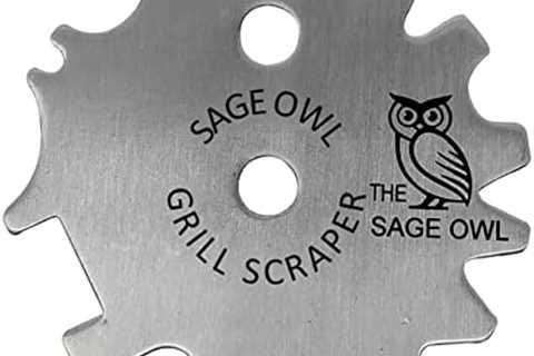 Sage Owl BBQ Grill Scraper Tool – Gadgets for Women – Dishwasher Safe Bristle Free BBQ Grill Brush..