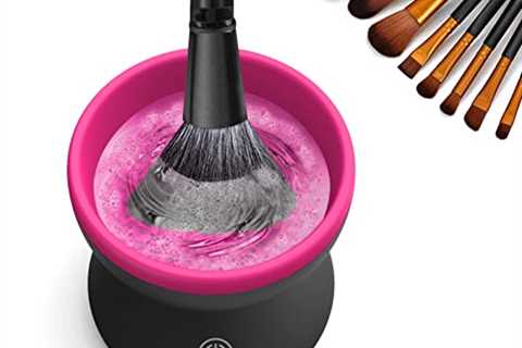 Electric Makeup Brush Cleaner Machine – Alyfini Portable Automatic USB Cosmetic Brush Cleaner Tools ..