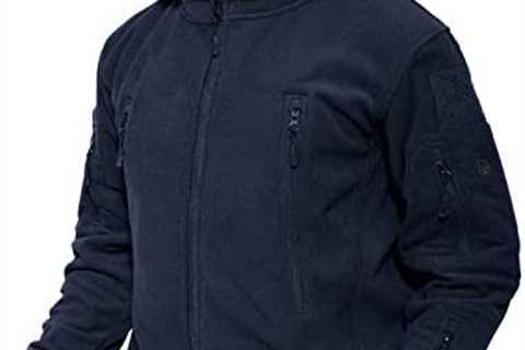 MAGCOMSEN Men’s Hoodie Fleece Jacket 6 Zip-Pockets Warm Winter Jacket Military Tactical Jacket