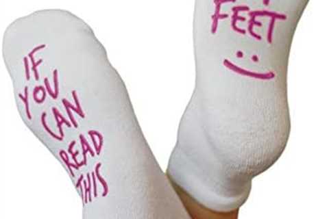 Kindred Bravely Labor and Delivery Inspirational Fun Non Skid Push Socks for Maternity -“Rub My..