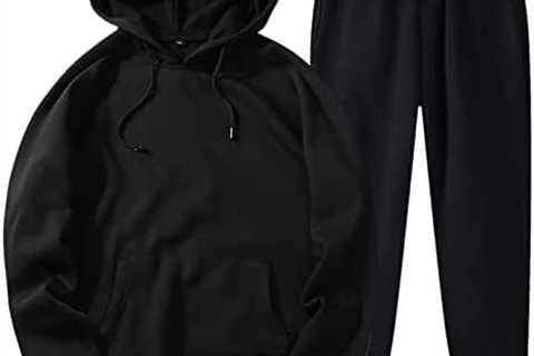 Track Suits for Men Set 2 Piece Hooded Athletic Sweatsuits Casual Running Jogging Sport Suit..