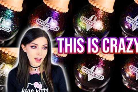 NEW Multichrome FLAKIE Nail Polish?! I Scream Nails Oil Slick Swatches || KELLI MARISSA