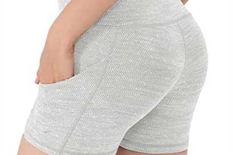 ODODOS Women’s High Waist Biker Shorts with Pockets Tummy Control Workout Gym Athletic Running Yoga ..