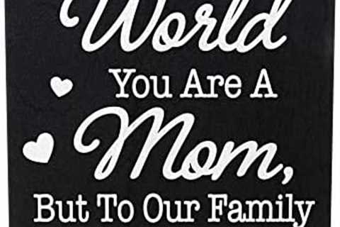 JennyGems Gifts for Mom, To The World You Are A Mom But To Our Family You Are The World, Mom Gifts, ..