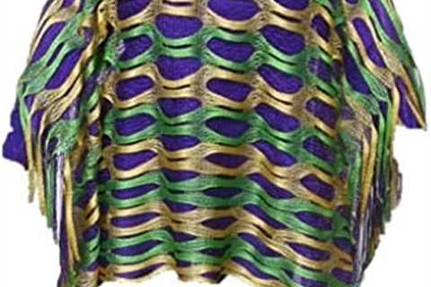 Mardi Gras Cut Out Poncho