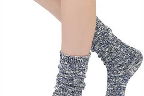 Leotruny Women’s Slouch Vintage Knit Cotton Boot Socks