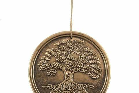 Bronze Ornament hanging plaque sign UK Tree of Life Plaque - by Lisa Parker Terracotta Copper..