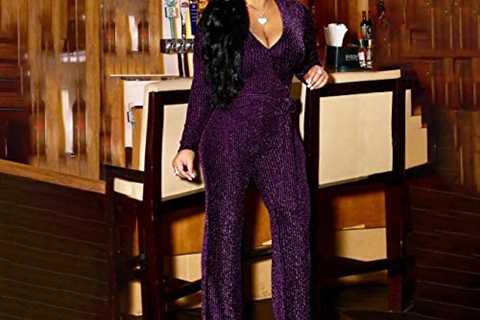 Womens Jumpsuits Elegant Plus Size Sexy Long Sleeve Party Clubwear Casual Rompers for Womens..