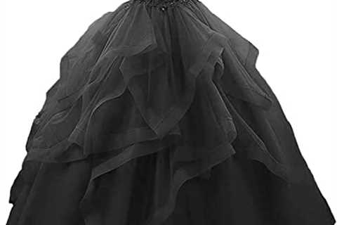 Fair Lady Prom Dress Long Ruffles Ball Gown Quinceanera Dresses Strapless Lace Tulle Beaded..