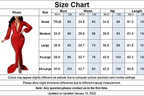 HipGlamp Formal Maxi Dress for Women Sexy Deep V Neck Wrap Side Split Bodycon Cocktail Party Long..