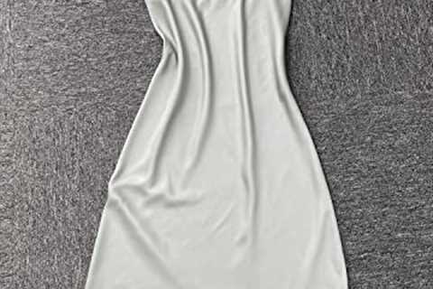 AGO FTYxTRA Real Silk Dress – Luxury 19mm Mulberry Silk,Sexy Wrap Sleeveless Adjustable Slip Midi..