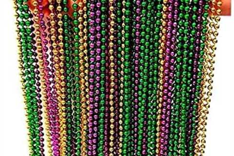 Festive Metallic Beaded Necklaces