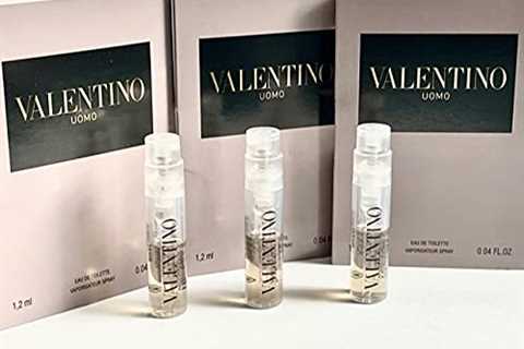 3 Valentino Uomo EDT Spray Vial Travel Sample Cologne .05oz/1.5 Ml Each Lot