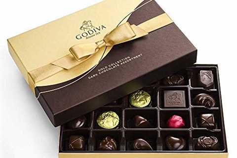 Godiva Chocolatier Dark Chocolate Gift Box, 22 Count