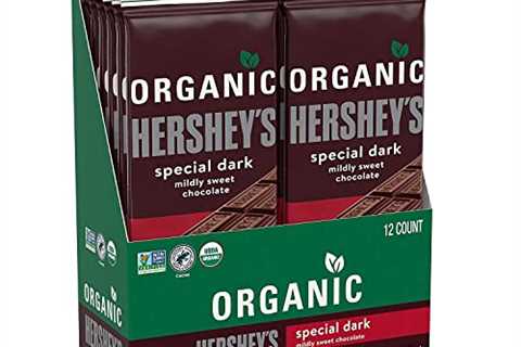 HERSHEY’S SPECIAL DARK Mildly Sweet Organic Dark Chocolate Candy, Individually Wrapped, 1.55 oz..