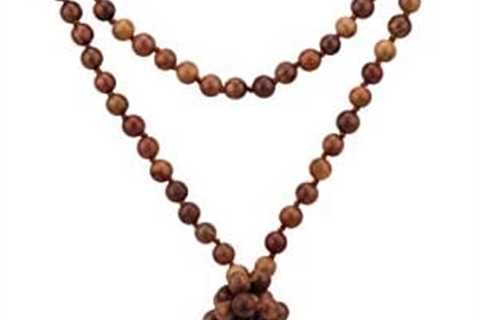 Firstmeet Fashion Natural Round Beads 60” Long Strand Art Deco Necklace for Women Men