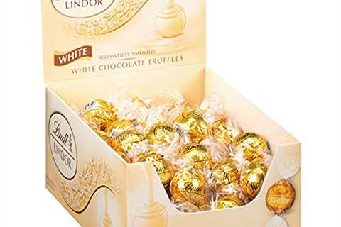 Lindt LINDOR White Chocolate Truffles, White Chocolate Candy with Smooth, Melting Truffle Center,..