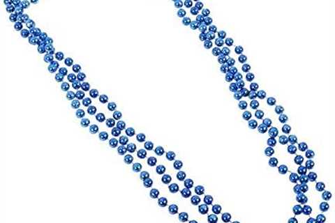 Rhode Island Novelty Blue Bead Necklace 1 Dozen