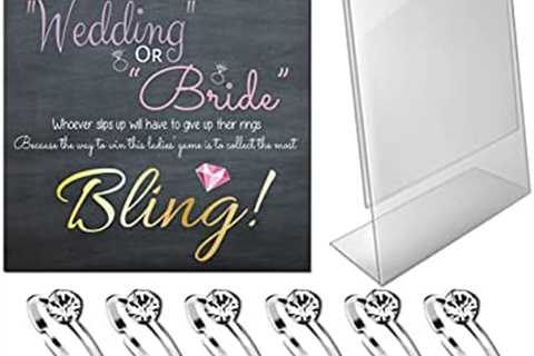 Bridal Shower Games – Put a Ring on It Bridal Shower Game with Fake Rings, Bridal Shower Decor,..