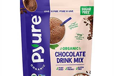 Organic Chocolate Drink Mix with Cocoa by Pyure | Sugar-Free, Keto, 1 Net Carb | 7.23 Ounce