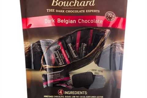 Bouchard Dark Belgian Chocolate (72% Cacao) | Individually Wrapped in Resealable Bag | No Soy, No..