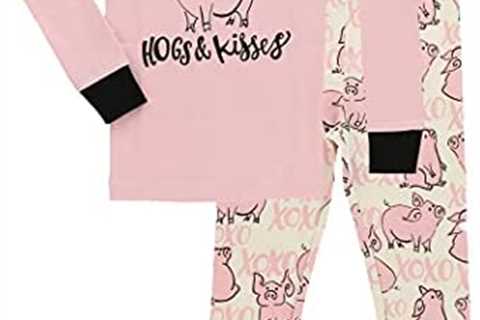 Lazy One Warm Long-Sleeve PJ Sets for Girls and Boys, Funny Animal Kids’ Pajama Sets, Cozy, Comfy