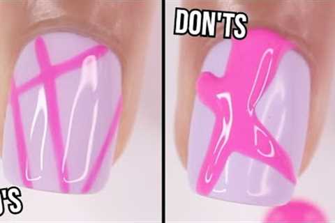 DOs & DON'Ts: LINER GEL NAIL ART | how to use liner gel/polish on nails | gel nail polish at..