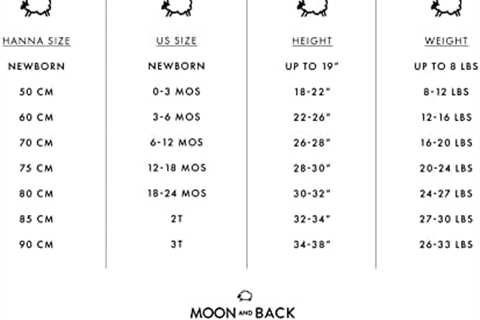 Moon and Back by Hanna Andersson Unisex Babies’ one-Piece Organic Cotton Footless Pajamas