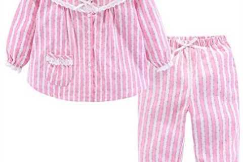 Mud Kingdom Boutique Girls Boys Pajamas Set Collared Long Sleeve Sleepwear